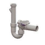 KESSEL 73052 KESSEL Rückstauverschluss Staufix, Abwasser fäkalienfrei, Nennweite (DN) 50, Einbau als Waschmaschinenanschluss, 2 mechanische Rückstauklappen  Verpackungseinheit:1ST