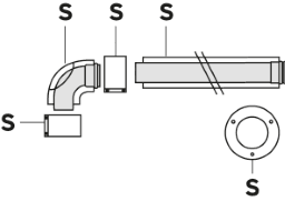 87903796-2b90-414a-9640-ce51818493f4 VAILLANT 303240 Vaillant Basis Anschluss Set 80/125 an DN 100 flexibelNr.303240 Verpackungseinheit:1ST – Bild 1