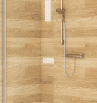 ALVA AQDUVIFSW901 ALVA Viva 1.0 Freistehende Seitenw. 87,8-90,3/200cm, Silber HGL, ESG  Verpackungseinheit:1ST