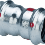 VIEGA 558 031 Viega Prestabo-Muffe mit SC-Contur Stahl unlegiert, verzinkt, Modell 1115 VdS-Zulassung d: 42 1115 Verpackungseinheit:1ST