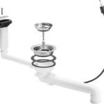 VIEGA 699 871 Viega Ab-/Überlauf Modell 7139.163 G: 1½ Ø: 114,5 für Spüle mit Ablaufloch-Ø 90 7139,163 Verpackungseinheit:1ST