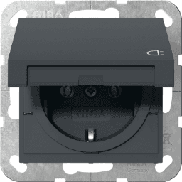 8c5d2ae6-7287-4fc4-b051-e5341e7093f3 GIRA 445428 SCHUKO KD System 55 Anthrazit Verpackungseinheit:1ST – Bild 1