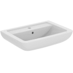 IDEAL-STANDARD V302801 Ideal Standard Waschtisch Eurovit, 1 Hahnloch, mit Überlauf, 650x460x190mm, Weiß  Verpackungseinheit:1ST