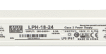 MEANWELL LPH-18-24 LED-Schaltnetzteil IP67 24V/DC, 0.75A - 18W, 30x140x22mm  Verpackungseinheit:1ST