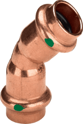 VIEGA 292 386 Viega Profipress-Bogen 45° mit SC-Contur Kupfer, Modell 2426 VdS-Zulassung d: 42 2426 Verpackungseinheit:1ST