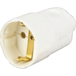 BACHMANN 912,27 Schutzkontaktkupplung zentral, weiß bruchfest,montierbar  Verpackungseinheit:1ST