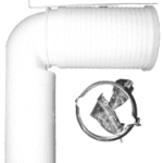 HUTTERER & LECHNER HL224.1 HL224.1 - WC-Anschlussbogen DN110 mit Schelle und Befestigungsbügel 224,1 Verpackungseinheit:1ST