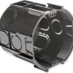 DIETZEL 103050 Kombi-Abzweig-Schalterdose, schwarz, hal ogenfrei, allseitig anreihbar ASDT 70 O.D Verpackungseinheit:50ST