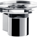 ALVA AQASPUSH ALVA Pura Seifenhalter mit Kristallseifenschale klar, Chrom  Verpackungseinheit:1ST