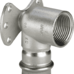 VIEGA 437 275 Viega Sanpress Inox-Wandscheibe mit SC-Contur Stahl nichtrostend, Modell 2325.5 d: 22 Rp: ¾ 2325,5 Verpackungseinheit:1ST