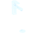 VILLEROY&BOCH 4A926001 Villeroy & Boch Waschbecken Newo 4A9260, 600 x 470 mm, Eckig, Becken mittig, 1HL. mittleres Hahnloch durchgestochen, mit Überlauf, ungeschliffen, Weiß Alpin 4A9260 Verpackungseinheit:1ST