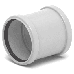 91f3c861-5241-463b-99e3-ea8075af45da REHAU 15573171001 RAUSILENTO Doppelmuffe DN 40 Verpackungseinheit:1ST – Bild 1