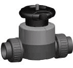 FISCHER GEORG 161514013 GF Membranventil 514 PVC-U/EPDM d 25 Muffe  Verpackungseinheit:1ST