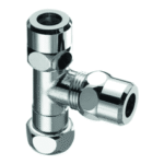 SCHELL 04 100 06 99 SCHELL T-Stück, Überwurfmutter G 3/8 IG, 2x Ø 10 mm (DN 10 G 3/8 AG), chrom  Verpackungseinheit:1ST