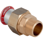 GEBERIT 25330 GE Mapress C-Stahl Uebergangsverschr. flachdichtend d15mm x R1/2 verzinkt  Verpackungseinheit:1ST