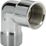 VIEGA 102 586 Viega Winkel 90° Messing, Modell 1613 R: ½ Rp: ½ verchromt 1613 Verpackungseinheit:1ST