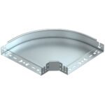 OBO BETTERMANN 6041136 Bogen Kabelrinne, 90°, horizontal, 60x300mm, integrierter Verbinder, R=50mm