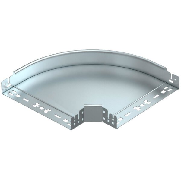 OBO BETTERMANN 6041136 Bogen Kabelrinne, 90°, horizontal, 60x300mm, integrierter Verbinder, R=50mm