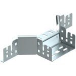 OBO BETTERMANN 6041230 Anbau-Abzweigstück, bandverzinkt, 60x100mm, integrierter Verbinder