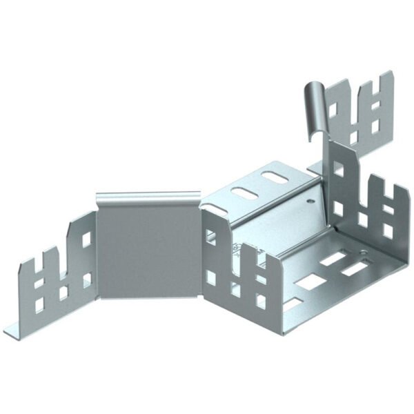 OBO BETTERMANN 6041230 Anbau-Abzweigstück, bandverzinkt, 60x100mm, integrierter Verbinder