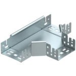 OBO BETTERMANN 6041320 T-Stück Kabelrinne, 60x100mm, integrierter Verbinder, horizontal
