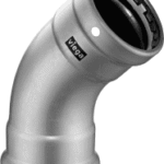 VIEGA 751 647 Viega Megapress S XL-Bogen 45° mit SC-Contur Stahl unlegiert, Zink-Nickel-Beschichtung, Modell 4226XL VdS-Zulassung DN: 65 D: 2½ 4226XL Verpackungseinheit:1ST