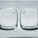 ALVA ACBB8060 ALVA Aufsatzspuele B 800x600mm 2 Becken Cr-Ni 18/10  Verpackungseinheit:1ST