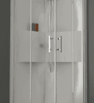 ALVA AQDUFOE80 ALVA Forta Komplettdusche Eckein. 80x80cm, m. Thermostat, ESG Clean, Weiß  Verpackungseinheit:1ST