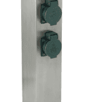 EGLO 90748 Garten-Steckdosensäule Edelstahl Höhe 400mm, IP44 90748 PARK 4 Verpackungseinheit:1ST