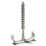 SCHNABL 12190 Unterputzschelle doppelt für Rohr Ø 25-32mm, Dübellänge 55mm USD 25-32/55 GRAU Verpackungseinheit:100ST