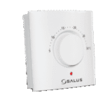 SALUS 112224 Funk-Raumthermostat mit Drehregler für Empfänger SPE868, SR868 u. RXRT510 ERT20TXB Verpackungseinheit:1ST