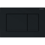 GEBERIT 115.883.DW.1 GE Betaetigungsplatte Sigma20 2-Mengen schwarz/schwarzmatt, square  Verpackungseinheit:1ST