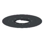 KESSEL 48410 KESSEL-Klebeflansch mit Gegenflansch, ABS, System 125  Verpackungseinheit:1ST