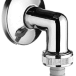 ALVA AQARVAGAB Anschlussbogen mit Rosette, DN 15 G 1/2 AG mit ASAG easy, Schlauchverschraubung Ø 14,5 mm (DN 20 G 3/4 AG), chrom  Verpackungseinheit:1ST