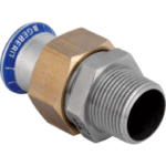 GEBERIT 35330 GE Mapress ES Uebergangsverschraubung mit UeWM aus Messing d15mm x R1/2  Verpackungseinheit:1ST