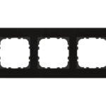 MDT BE-GTR3S.01S MDT Glasrahmen 3-fach für 55 mm Programme,schwarz  Verpackungseinheit:1ST