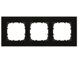 9d5592ba-9f8f-4020-8516-5086065063b2 MDT BE-GTR3S.01S MDT Glasrahmen 3-fach für 55 mm Programme,schwarz Verpackungseinheit:1ST – Bild 1