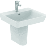 ALVA AQKEBEWT65F ALVA Bela Waschtisch 65x46cm flache Ausführung, mit Hahnloch, Weiß  Verpackungseinheit:1ST