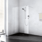 KERMI DUSCHDESIGN XBWIW12020VAK Kermi Duschdesign, WALK-IN XB, XB WIW, WALK-IN Wall, H 2000 mm, Gesamtbreite 1.180-1.200 mm, Wanneneinbaumaß 1.185-1.205 mm, Silber Hochglanz, ESG Klar, Beschichtung ohne XB WIW Verpackungseinheit:1ST