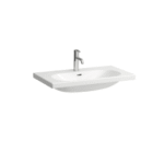 LAUFEN H8100870001041 Laufen LUA 810087 Waschtisch unterbaufähig  Sanitärkeramik weiß 800x460 1 Hahnloch mittig mit Überlauf ,  Verpackungseinheit:1ST