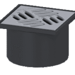 KESSEL 48165 KESSEL Aufsatzstück, Rahmen Material ABS, Länge 130 mm, Breite 130 mm, Abdeckung Edelstahl 1.4301 (V2A), Verriegelung, Rost Design, Material Aufsatzstück ABS, Abdichtung Aufsatzstück durch  Verpackungseinheit:1ST