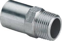 VIEGA 436 742 Viega Sanpress Inox-Einsteckstück Stahl nichtrostend, Modell 2311.1 d: 22 R: ¾ 2311,1 Verpackungseinheit:1ST