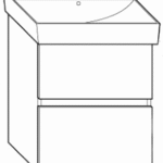 ALVA AQBMVIUSA4W ALVA Viva Unterschrank für WT AQKEBEWT60F, 2 Ausz.,55x64x41cm, Weiß  Verpackungseinheit:1ST