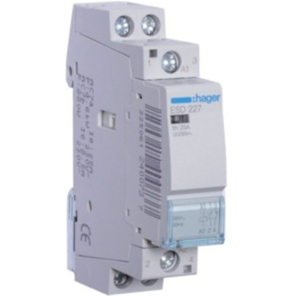 C57988 HAGER ESD227 Schütze , 25A, 1S+1Ö, 24V – Bild 1