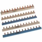 EATON 264916 Blockverschienung 13TE (Stift) mit Endkappen 10 mm², Bemessungsstrom 50 A, 1-phasig gerade grau