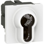 LEGRAND 077075 Mosaic Jalousietaster, Unterputz, weiß, glänzend, IP2X, Schlüssel, 2p, elektrische/mechanische Verriegelung, VPE: 1 STCK