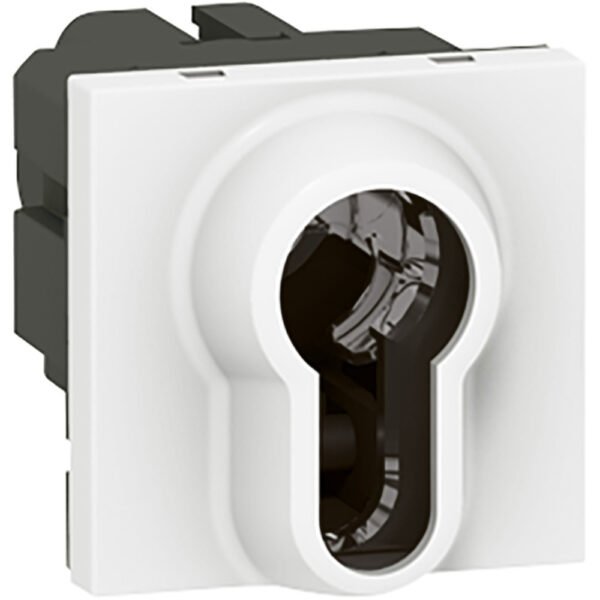 LEGRAND 077075 Mosaic Jalousietaster, Unterputz, weiß, glänzend, IP2X, Schlüssel, 2p, elektrische/mechanische Verriegelung, VPE: 1 STCK