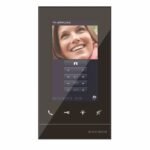 BUSCH-JAEGER 2CKA008300A0481 Video-Haustelefon, Bus-System, Aufputz/Unterputz, 126mm, schwarz, 99x180x21,5mm, hörerlose Sprechstelle, Internkommunikation