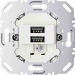 BERKER 260209 USB-Spannungsversorgung, 2f, Unterputz, 1400mA, polarweiß, 5V, 60Hz