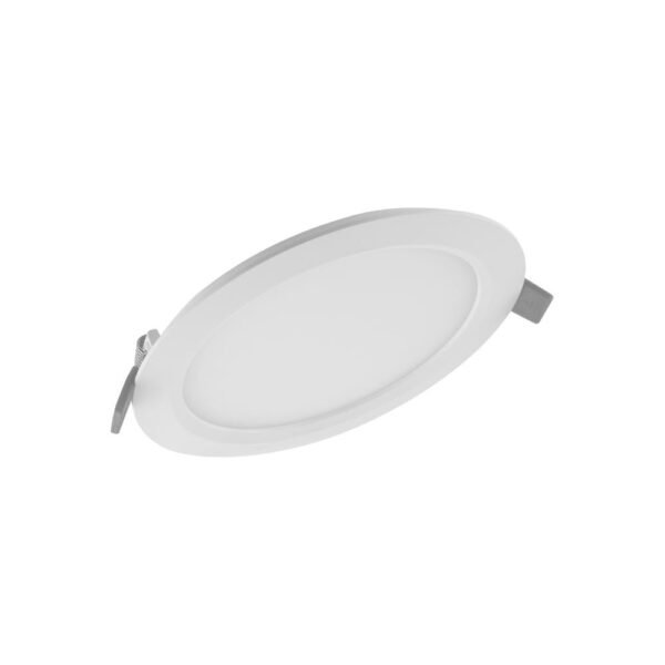 LEDVANCE 4058075079052 SLIM LED-Einbaudownlight, 12W, 1LED, 4000K, 1020lm, weiß, Kunststoff, matt, EVG Standard, IP20, Ø155x30mm, Kunststoff opal/matt